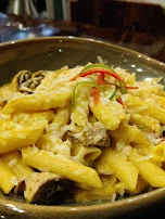 Aji Pasta Con Camarones